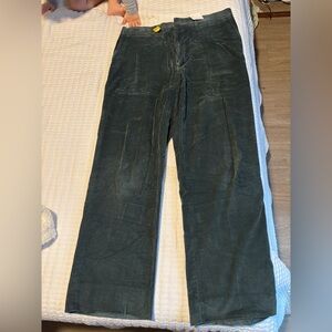Vintage dark teal corduroy pants
